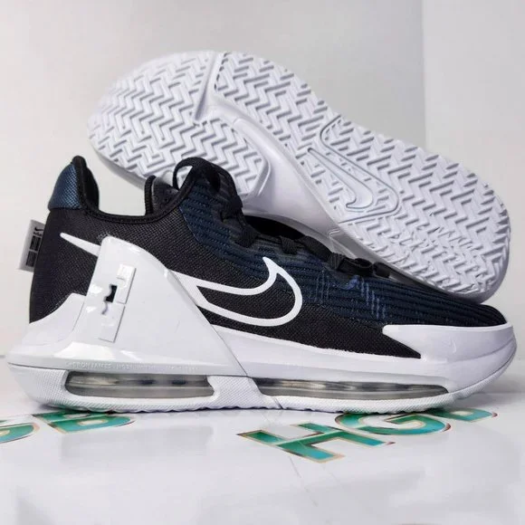 Nike LeBron Witness 6 Mens Black White Basketball Sneaker Shoes CZ4052-002 - Picture 1 of 7